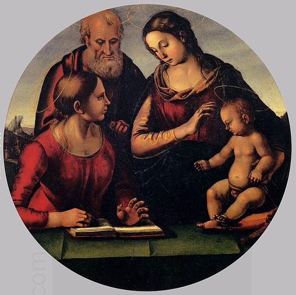 Luca Signorelli The Holy Family with Saint China oil painting art